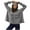 Gray, variant on Women's Cowl Neck Hoodies, Casual Long Sleeve Loose Pullover Tops Drawstring Hooded Sweatshirt Khaki M
