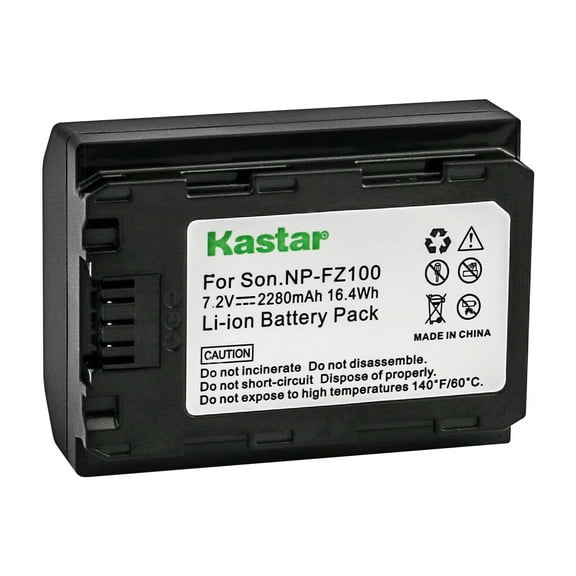 Kastar 1-Pack NP-FZ100 Rechargeable Li-ion Battery Replacement for Sony Alpha 7R V Full-Frame Mirrorless Interchangeable Lens Camera, Sony FX3, FX30 Cinema Camera, Cinema Line FX30 Super 35 Camera