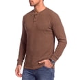 thumbnail image 3 of GENTS BLISS Henley Men Shirts Lightweight Long Sleeve Shirts for Men Crew Neck Casual Men T-shirts Striped Knit Shirts, 3 of 9