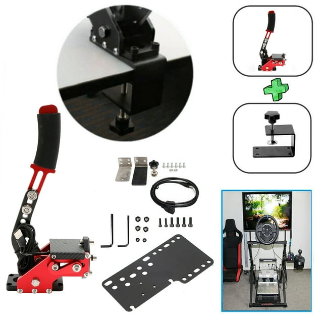 14Bit USB3.0 Handbrake for Racing Games Steering Wheel Stand G27/G29 G920 PC Red