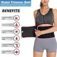 thumbnail image 4 of FITVALEN Sweat Waist Trimmer for Women Premium Tummy Control Girdle Neoprene Ab Belt Sauna Suit, 4 of 8