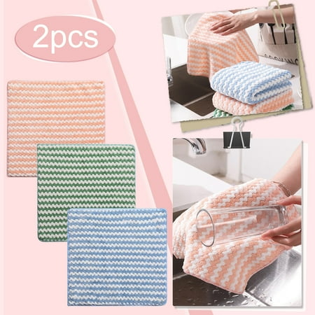 

Eguiwyn Clearance Kitchen Towels Bamboo Fiber 2X Rag Walmart Savings Household Cleaning Cloth 6.24* 5.85* 0.78 Inches Hot Sale! Kitchen Towels 0.09lb