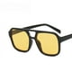 thumbnail image 5 of Gafas de sol de doble haz, gafas de sol cuadradas de moda coreana, retro, de alta calidad, anti-ultravioleta, forma cóncava, salto de discoteca, 5 of 5