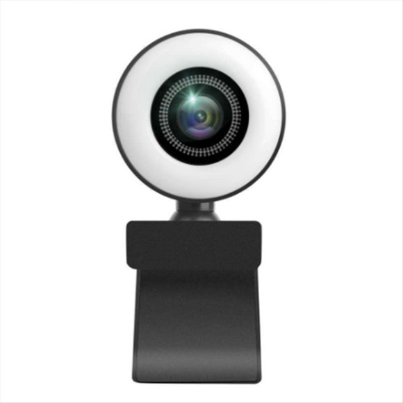 Cámara Web 1080P con Control de Luz, Full HD, 8 MP, para PC, Portátil, Enfoque Automático, Transmisión en , Flexible y con Micrófono.