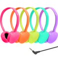 thumbnail image 1 of Ladont Paquete de 5 Auriculares para niños para el Aula Escolar, Auriculares con Cable en la Oreja para el Aula para niños, Estudiantes, niños pequeños, niñas y Adolescentes, 1 of 5