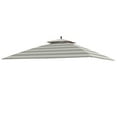 thumbnail image 2 of Garden Winds Replacement Canopy Top Cover for the Augusta Gazebo -Standard 350 - Stripe Stone, 2 of 8