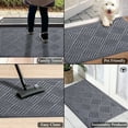 thumbnail image 4 of A1HC Indoor Outdoor Mat, Front and Back Entrance Welcome Mats, Front Door Patio Mats 24x36 Inches, Non-Slip Easy Clean Entrance Washable Large Size Doormats, Light Grey, 4 of 8