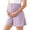 Purple, variant on Cavosen Womens Drawstring Shorts Viscose Over The Belly Loose Maternity Shorts Wide Leg Elastic Waist Pregnancy Shorts Solid Breathable Summer Lounge Pants