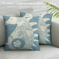 thumbnail image 3 of ONETECH Seahorse Throw Pillow Coastal Tropical Ocean Sea Life Design Decor Blue, 3 of 5