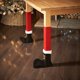 thumbnail image 4 of Fundas para patas de sillas y mesas de Navidad, calcetines de Navidad, zapatos para pies de Papá Noel, pantuflas para evitar raspar, reducir el ruido, decoración de mesa para fiestas, 4 paquetes Namotu CPB-CJZ538, 4 of 5