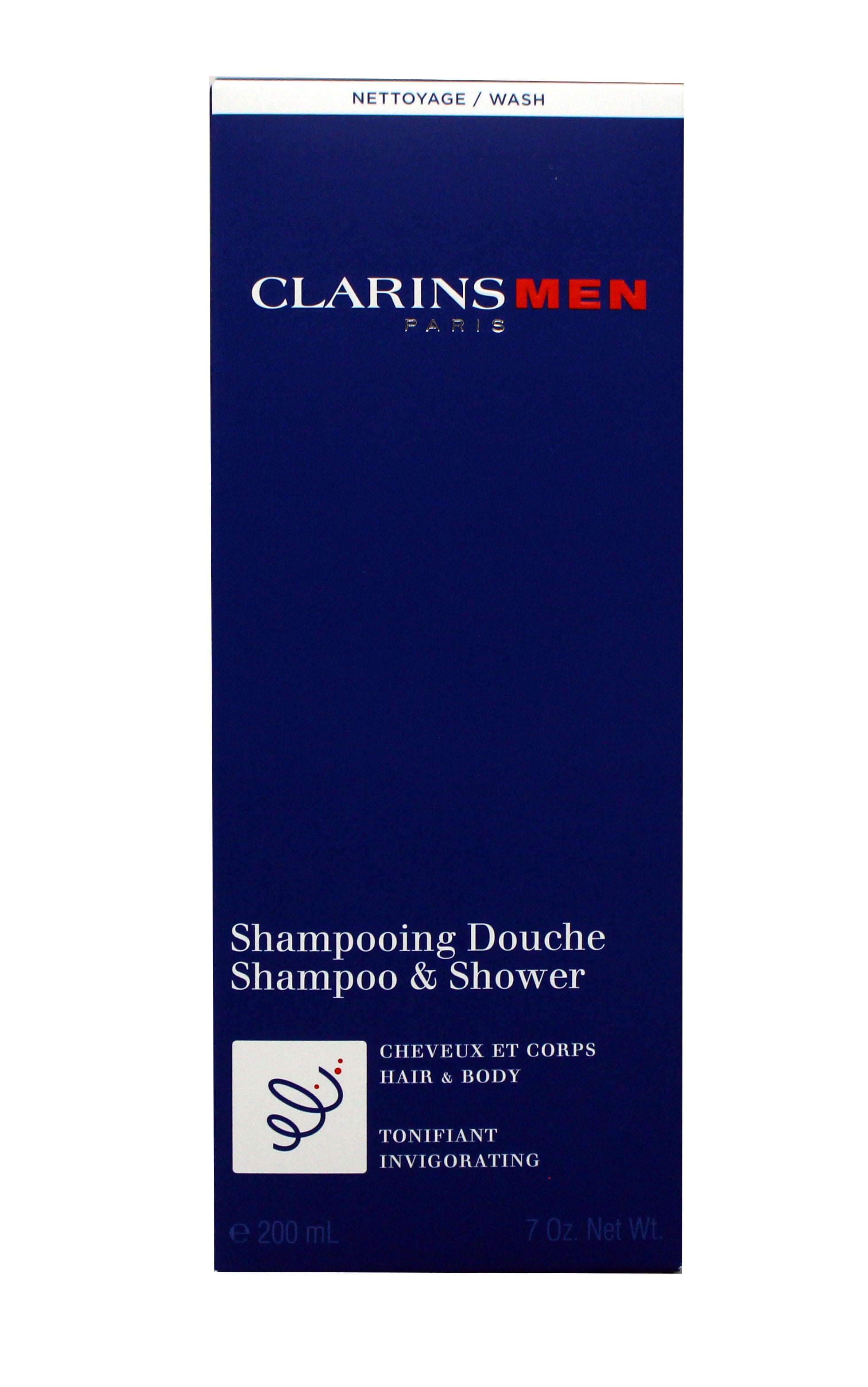 Clarins Men Invigorating Shampoo & Shower Wash 7 Ounces