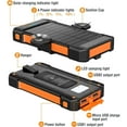 thumbnail image 2 of JIUMESS 26800mAh Solar Power Bank, USB Portable Solar Charger Compatible for iPhone, Android Phone, 2 of 9