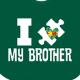 thumbnail image 4 of Inktastic Autism I Love My Brother Awareness Support Boys or Girls Baby Bib, 4 of 4