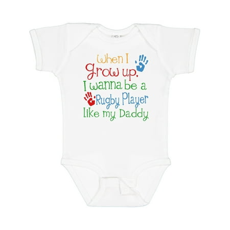 

Inktastic Rugby Player Like Daddy Gift Baby Boy or Baby Girl Bodysuit