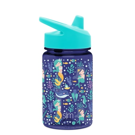Simple Modern Kids Tritan Summit Sippy Cup for Toddlers - 12oz Plastic Baby Water Bottle for Girls and Boys - Happy Mermaids
