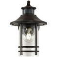 thumbnail image 4 of John Timberland Galt Outdoor Mission Wall Light Fixture Oil Rubbed Bronze Motion Sensor Dusk to Dawn 11 1/4" Seedy Glass for Post Exterior Barn Deck, 4 of 8