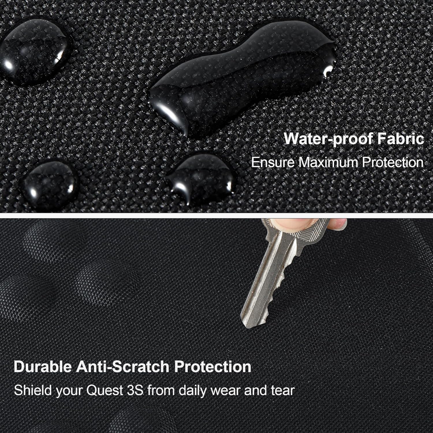 thumbnail image 5 of Estuche rígido para Meta Quest 3S/Quest 3/Vision Pro: compatible con cascos de realidad virtual y mandos táctiles. Diseño compacto para viajar y guardar en casa, 5 of 7
