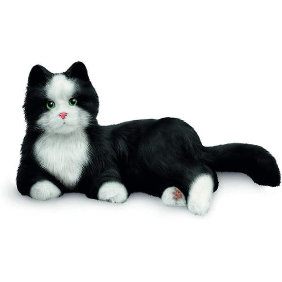 Joy For All - Gato Tuxedo blanco y negro - Mascotas de compañía interactivas - Realistas y realistas