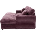 thumbnail image 4 of Merax Oversized Boneless Couch 83.5" Double Chaise Lounge Sofa 2 Seat Cloud Sleeper Sofa Bed with Dual USB Ports, Built-in Cup Holders, Cushion Back and 2 Pillows for Living Room, 4 of 10