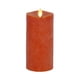 thumbnail image 1 of Vela tipo pilar Luminara, 7,5 x 16,5 cm, LED naranja quemado, 1 of 8