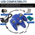 thumbnail image 2 of Manette USB Rétro pour Jeux N64, Manette USB Classique N64, 2 of 5