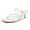 white, variant on Women  Square Open Toe Low Heel Sandals