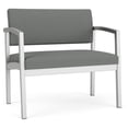 thumbnail image 1 of Pemberly Row Reception Waiting Bariatric Chair - Silver Steel / Light Gray, 1 of 5