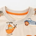 thumbnail image 7 of UngA Toddler Summer Clothes for Boys 2T 3T 4T 5T Kids Short Sleeve T Shirt Tops + Solid Color Drawstring Shorts Set Toddler Sets for Boys (Beige,4-5 Years), 7 of 7