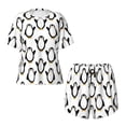 thumbnail image 5 of Wukai Lovely Penguin Women's Pajama Set,Short-Sleeve Top and Shorts with Elastic Waistband and Pockets for Loungewear, Yoga, and Casual Wear-, 5 of 8