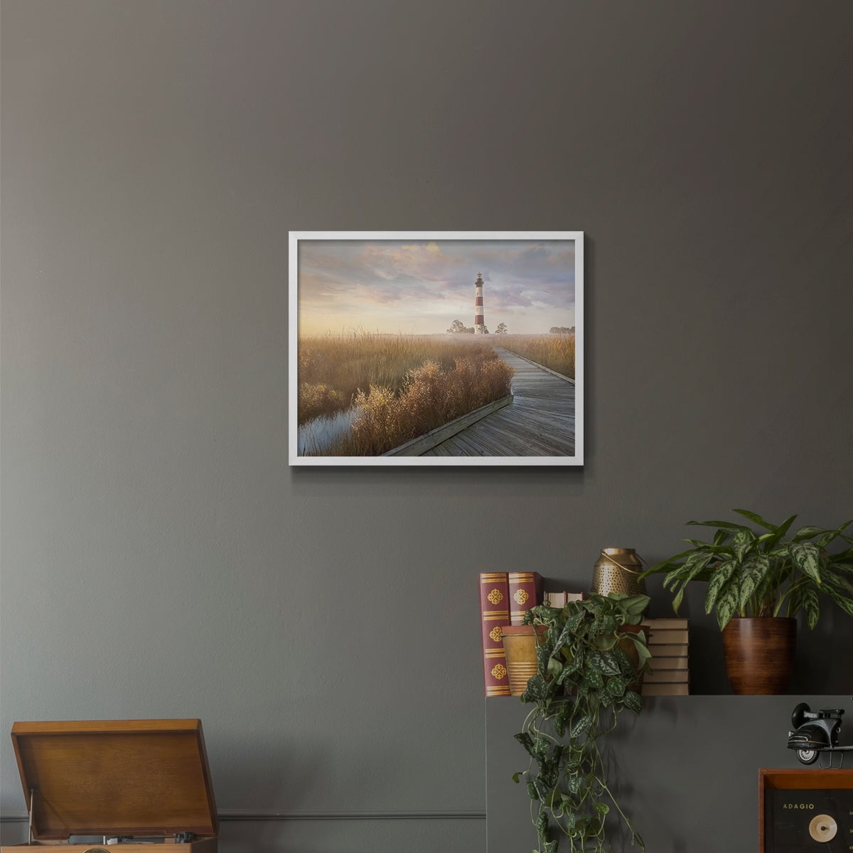 Private Path I by Mike Calascibetta - Restickable Framed Giclée Print