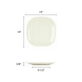 thumbnail image 2 of Excellante Passion Pearl Melamine Dinnerware Collection 14 X 14 Inch Round Square Plate, Comes in Each, 2 of 2
