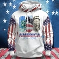 thumbnail image 2 of Men's 250th Anniversary USA Hoodies America 250 Print Casual Hoodie United States 250 Years Shirt Freedom Sweatshirt, 2 of 3