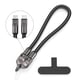 thumbnail image 1 of 240w Usb C 2 In 1 Fast Charging Data Cable Cell Phone Lanyard Built in Charging Cable Smartphones Accessories, 1 of 5
