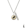 thumbnail image 2 of Delight Jewelry Silvertone Domed Music - Piano Silvertone Balance Bar Charm Necklace, 23", 2 of 4