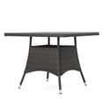 thumbnail image 4 of Reeves 5 Piece Outdoor Square Wicker Dining Set, Multibrown, 4 of 7