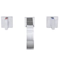 thumbnail image 2 of Novatto NBF-W02CH Dekker Two Handle Wall Mount Bathroom Faucet in Chrome, 2 of 11