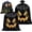C, variant on Halloween Yard Bags, 2PCS Black Leaf Bags with Funny Expressions, Outdoor Lawn Storage Decor with Ties