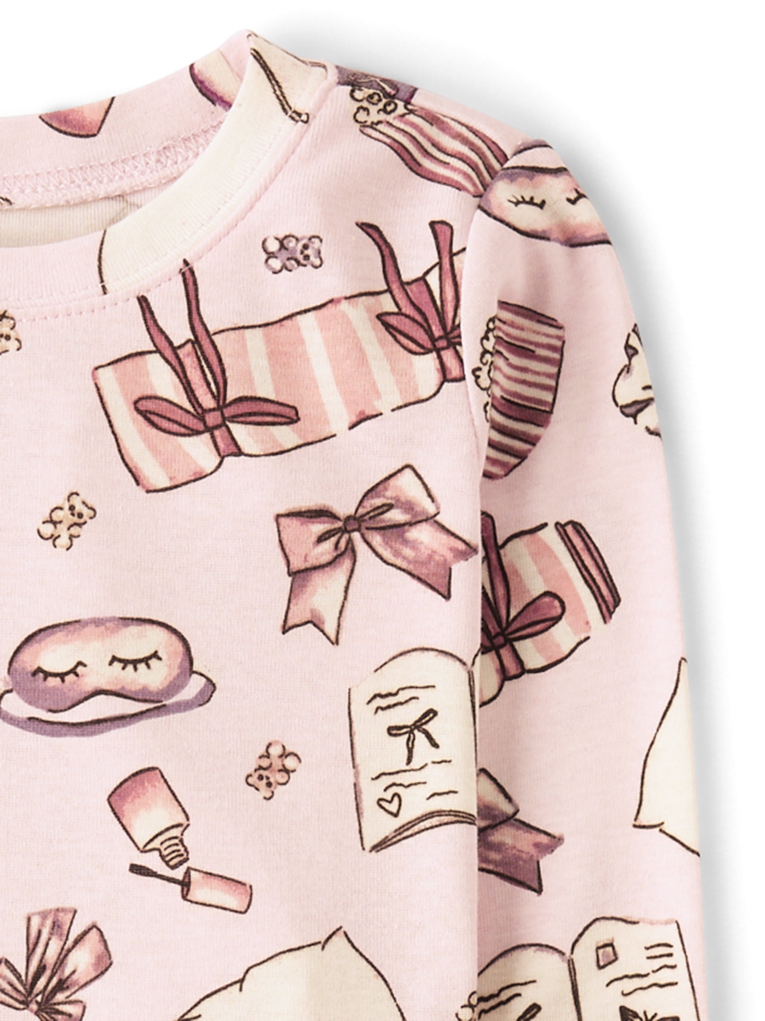The Children's Place Girls Long Sleeve Sleepover Snug Fit Cotton PJs, Sizes 4-16