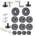 thumbnail image 1 of Drum Felt Pad Cymbal Kit Non Slip with Base Wing Nuts Washer for Percussion Accessories, 1 of 7