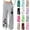 Gray, variant on Spazoro Girls Wide Leg Sweatpants with Pockets, Loose Fit Cat Paw Print Fleece Lined Elastic Waist Drawstring Relaxed Casual Bottoms for Daily Wear Gray Size 7-8