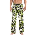 thumbnail image 7 of FORMRS Mens Pajama Pants with Pockets Sleepwear Lounge Bottoms Sizes S-2XL, Green Flower Pattern, 7 of 7