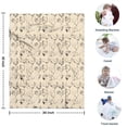 thumbnail image 4 of Beige Chicken Sketch Pattern Blanket,Comfortable Soft Flannel Throw Blanket,All Season,Warm Lightweight Blankets for Sofa Bed Couch Living Room Chair,30"x40", 4 of 4