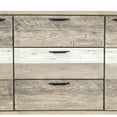 thumbnail image 4 of Aliz 63 Inch Acacia Wood Sideboard Buffet Console Cabinet, 3 Drawers, Brown- Saltoro Sherpi, 4 of 5