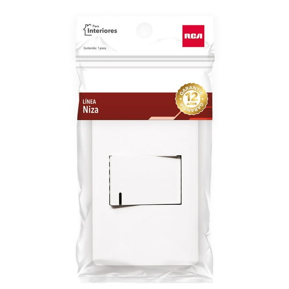 Apagador Sencillo RCA con Placa RC-FCCS-1