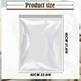 thumbnail image 3 of 1PC Small Clear Resealable Plastic Bags,Mini Zip Pouches for Snacks,Jewelry,Crafts,Pills -Petite Transparent Self-Sealing Storage Bags Durable Leakproof Storage (60cm×80cm/23.6"×31.515.7"), 3 of 9