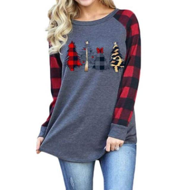Pulls de Noël pour Femmes et Pulls à Manches Longues à Manches Longues