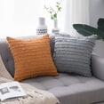 thumbnail image 3 of Wehilion 2pcs Throw Pillow Covers Linen Striped Jacquard Pattern Cushion Covers for Sofa Couch Living Room Bedroom Decorative Boho, 3 of 10