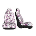 thumbnail image 3 of Honeii Violets Flowers for Car Seat Covers Full Set, Seat Covers for Cars, Car Seat Protector Waterproof, Leather Car Seat Cushion-1, 3 of 9