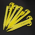 thumbnail image 4 of 20 pcs Plastic Tent Pegs, Durable Plastic Tent Pegs for Camping (Yellow), 4 of 5