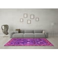 thumbnail image 3 of Ahgly Company Indoor Round Oriental Pink Traditional Area Rugs, 5' Round, 3 of 4